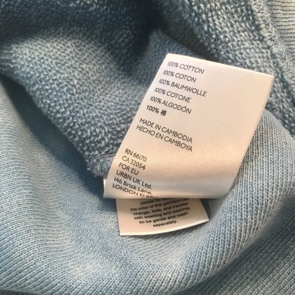 Free People See You Tonight Pullover Sweatshirt Twist Open Back Terry Cotton M - Picture 8 of 9